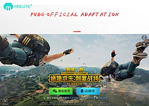 Yongqin Controlador de jogo móvel para Mocute, Gamepad sem fio Bluetooth para celular com joystick,