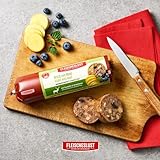 Fleischeslust Hundewurst | Wild & Rind mit Kartoffel & Heidelbeere | Futterbox (8x400g) | Nassfutter | schnittfest | getreidefrei | Alleinfuttermittel für ausgewachsene Hunde