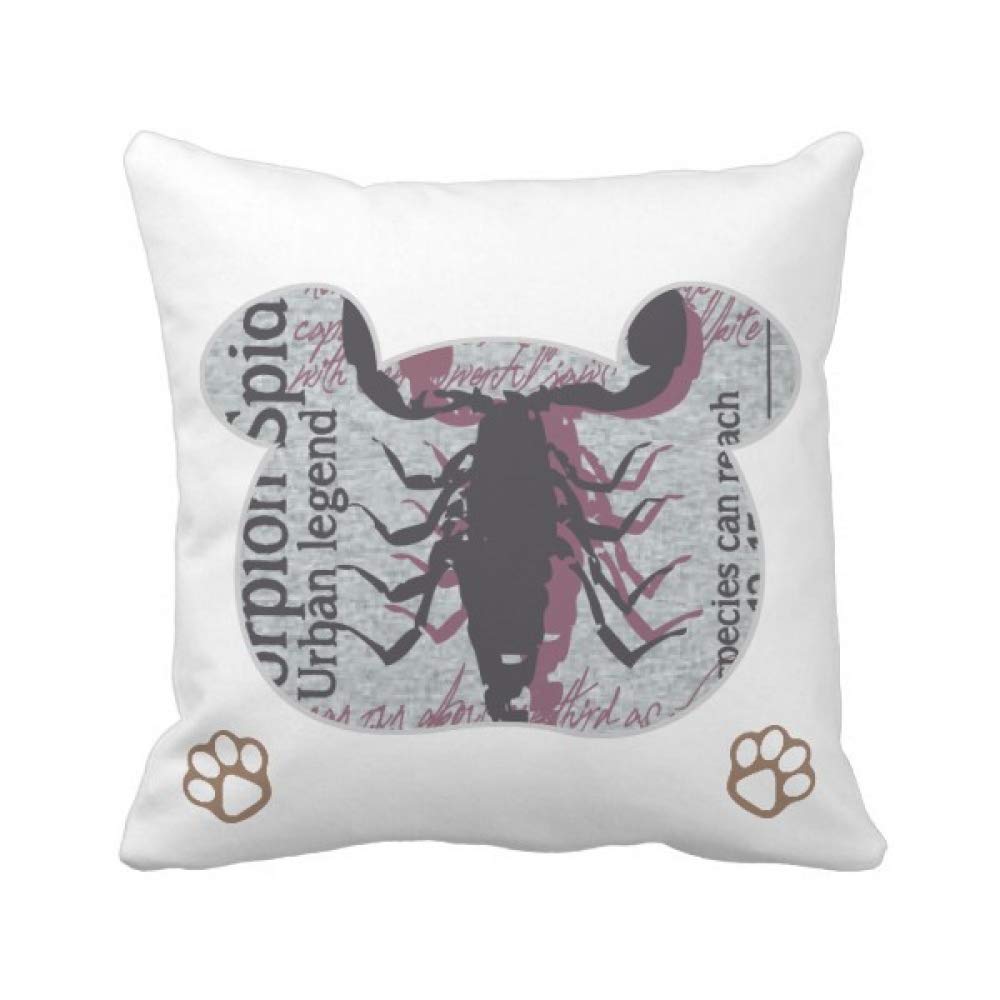 Housse de coussin carrée motif ours de homard pour décorer le salon