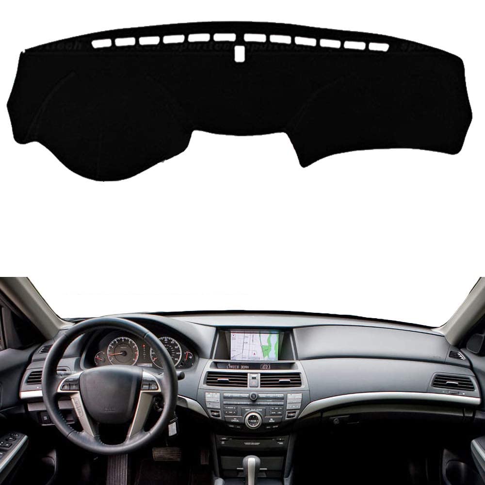 N2Qnice Car Auto Dashboard Cover Compatible with Honda Accord 2008 2009 2010 2011 2012 Left Hand Drive Dashmat Pad Carpet Dash Mat