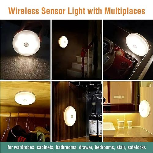 Image of Motion Sensor Light for Home with USB Charging Wireless Self Adhesive LED Magnetic Motion Activated Light Motion Sensor Rechargeable Light (3)