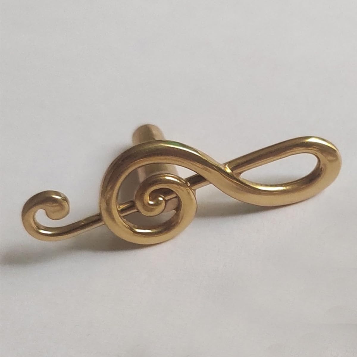 Toddmomy 2pcs Vintage Brass Music Note Drawer Pulls Artistic Cabinet Knobs for Dresser Wardrobe Shoe Cabinet Kitchen Cupboard Handles Antique Style