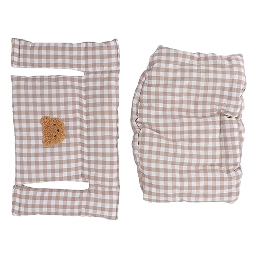 Image of Baby High Chair Pad, Soft PP Cotton Cushion for Toddler Wooden Dining Chair, Machine Washable Seat Cover for 3-5 Point Harness, Extra Comfort for Baby Mealtime