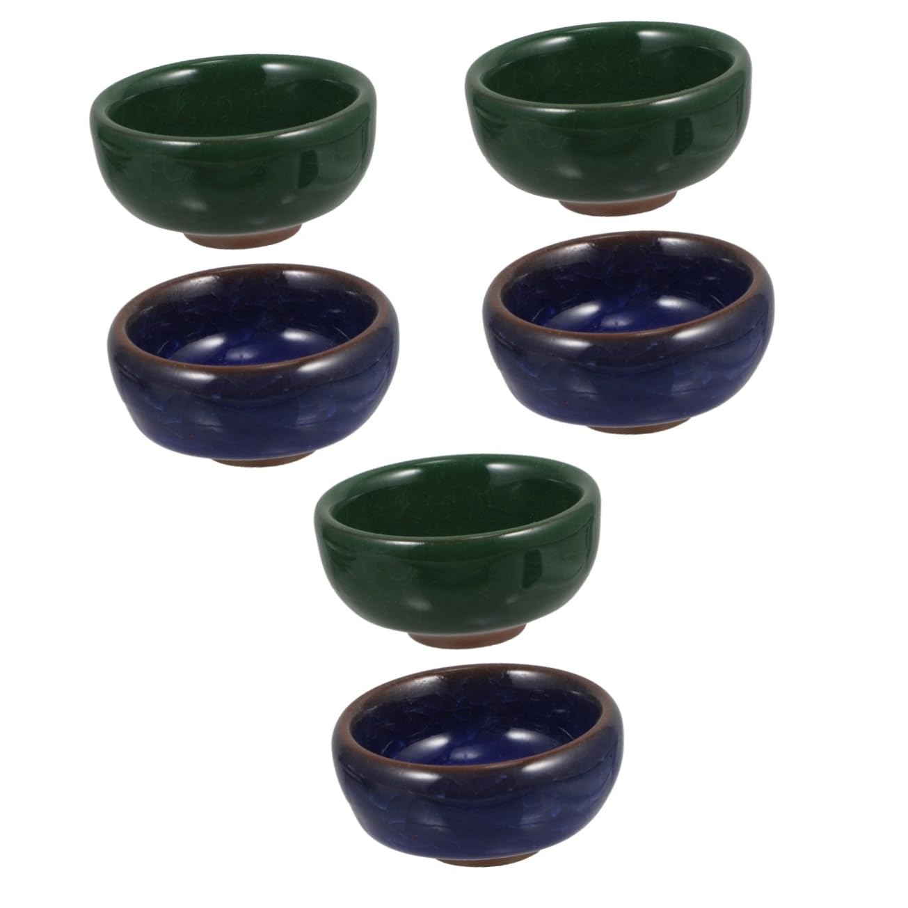 Lurrose6 Pcs Ink Plate Ink Brush Holder Calligraphy Stationery Ceramic Ink Dish Sturdy Inkwell Painting Brush Ink Dish Stationery Supply Pen Ink Dish Brush Pen Wash Ink Tray Water Plate