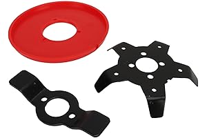 AUNMAS Weeding Disc, Manganese Steel Lawn Mower Trimmer Head Weeder Plate