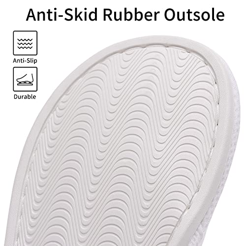 Image of shevalues Summer House Slippers for Women Men Breathable Waffle Indoor Slippers Slip-on Open Toe Home Shoes