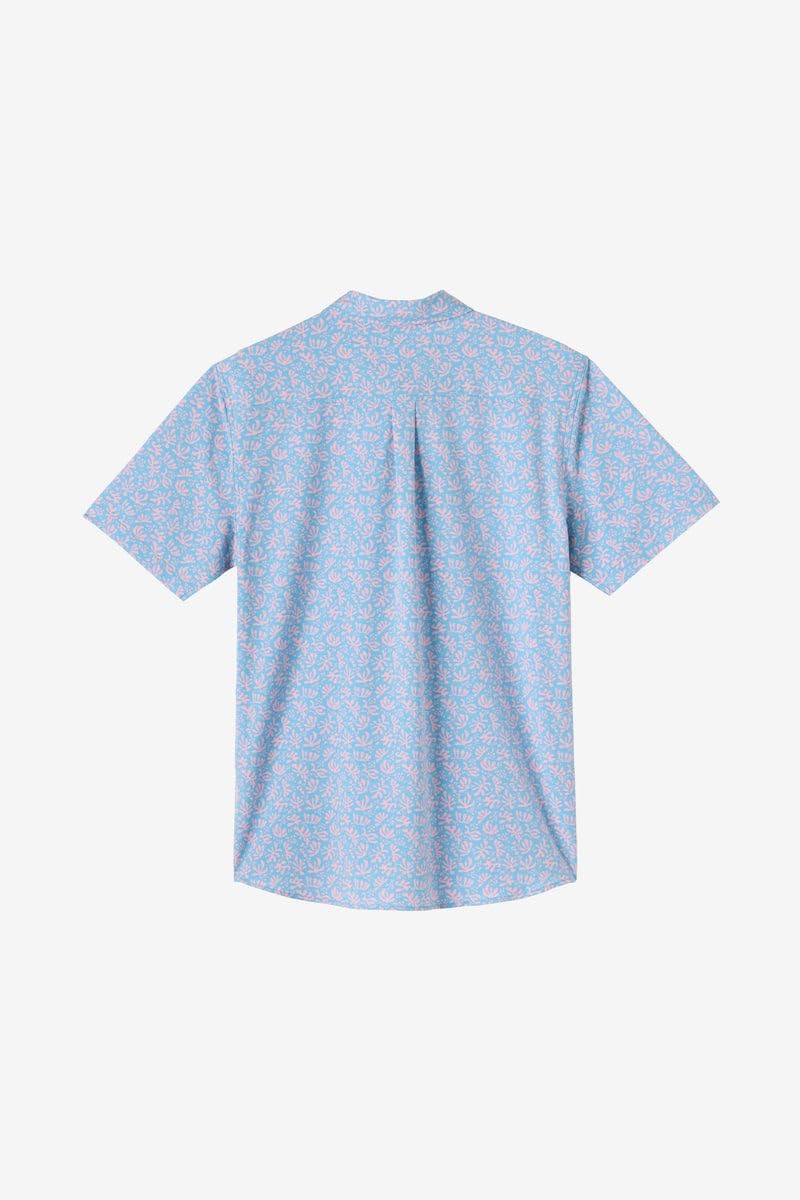 O'NEILL Traveler Traverse Slub SS Shirt - Men's Fashion Casual Short Sleeve Woven Shirt Cotton - Regular Fit