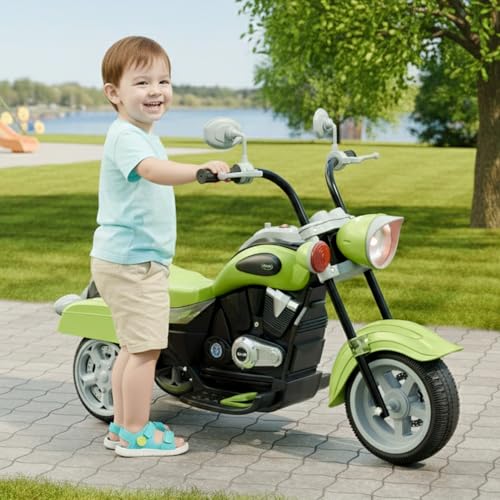 Lifelong Royal Electric Ride On Motor Bike for Kids Boys & Girls, Semi Assembled Rechargeable Toy Bike One Touch Start,Light and Music, Longer Battery Life, 3 Wheels, Comfortable Seat for 1-6 Years