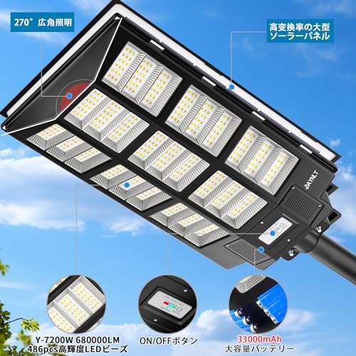 JAYNLT 街灯 ソーラー 3色 Y-7200W の商品画像 5