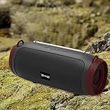 Longue durée de vie de la batterie : le haut-parleur Bluetooth est petit et conçu comme un haut-parleur portable. La batterie intégrée de 1 500 mAh peut jouer longtemps, ce qui est suffisant for toutes les activités de plein air.