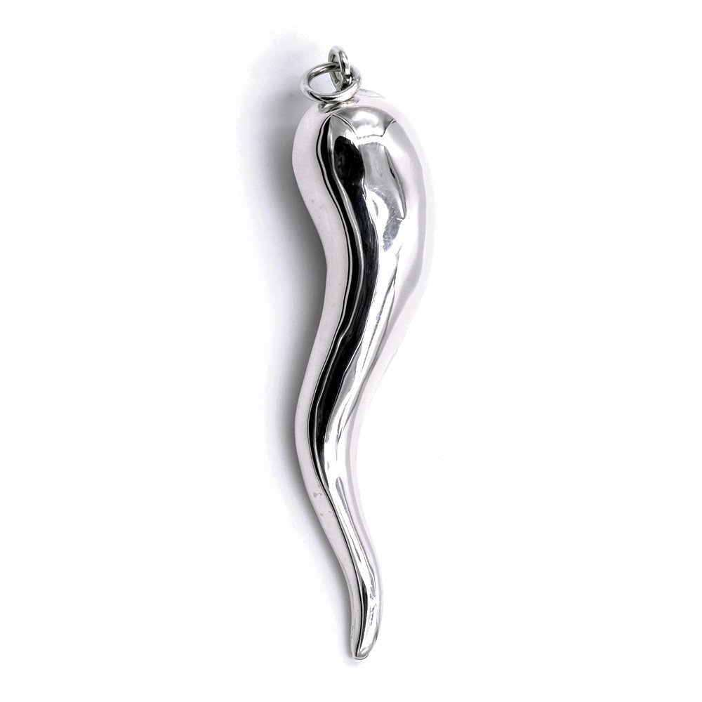 Ciondolo Corno Portafortuna in Argento 800