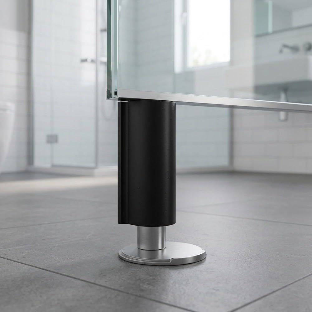 Tope Magnético Puerta para acero Inoxidable 2Pcs Sin Taladro(black-2pcs)