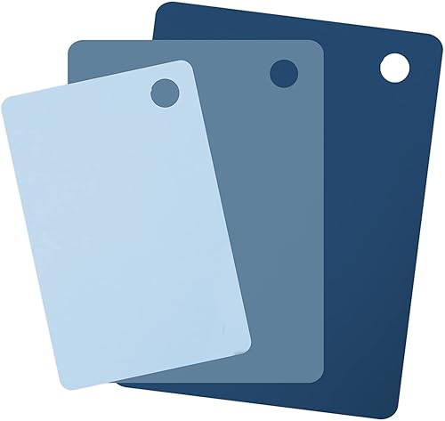 Vista 9 de Tovolo Elements - Juego de 4 alfombrillas de corte flexibles, juego de 4 tapetes de cocina pequeños, tablas de cortar flexibles para cocina, tabla