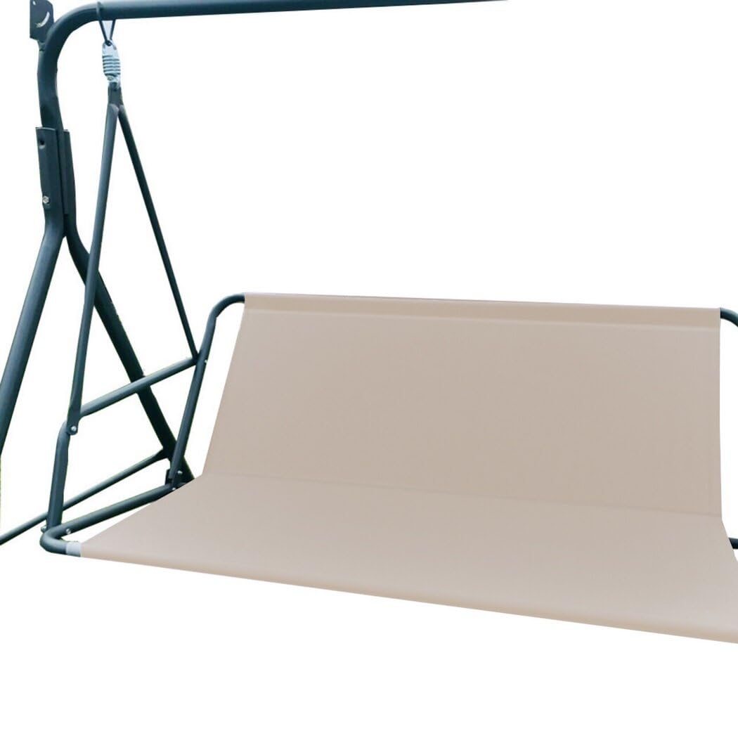 Homaisson Swing Cushion Covers, Waterproof Outdoor Swing Seat Protection Cover, 600D Oxford Cushion Replacement Swing Seat Cover for Patio Garden Yard(Beige,XL)