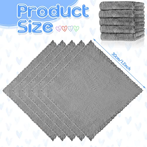 Tatuo 10 Pieces Guinea Pigs Blankets Hamster Fleece Cage Liners Soft Guinea Pig Accessories Small Animal Pet Blanket Sleep Bedding Mats Pet Supplies for Dog Puppy Cat (Gray,11.8 x 11.8 Inch) - Image 3