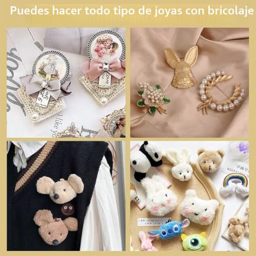 Miniatura 5 de Huaziz 200 Piezas Pasadores De Barra, Broche De Seguridad Con 3 Agujeros, 4 Tamaños: 20 Mm, 25 Mm, 30 Mm Y 35 Mm Oro Y Plata