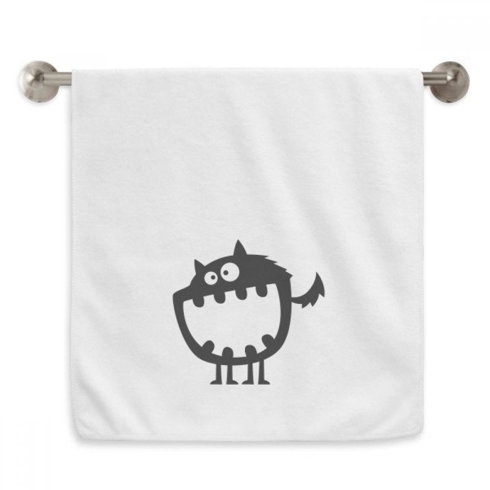 Serviettes Univers et Alien Big Mouth Monstre débarbouillettes blanches 13x29