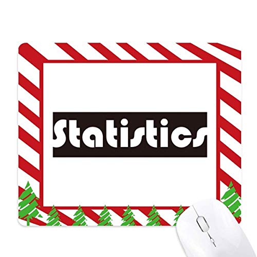Tapis de souris canne de noël noir et statistiques XL pour bureau