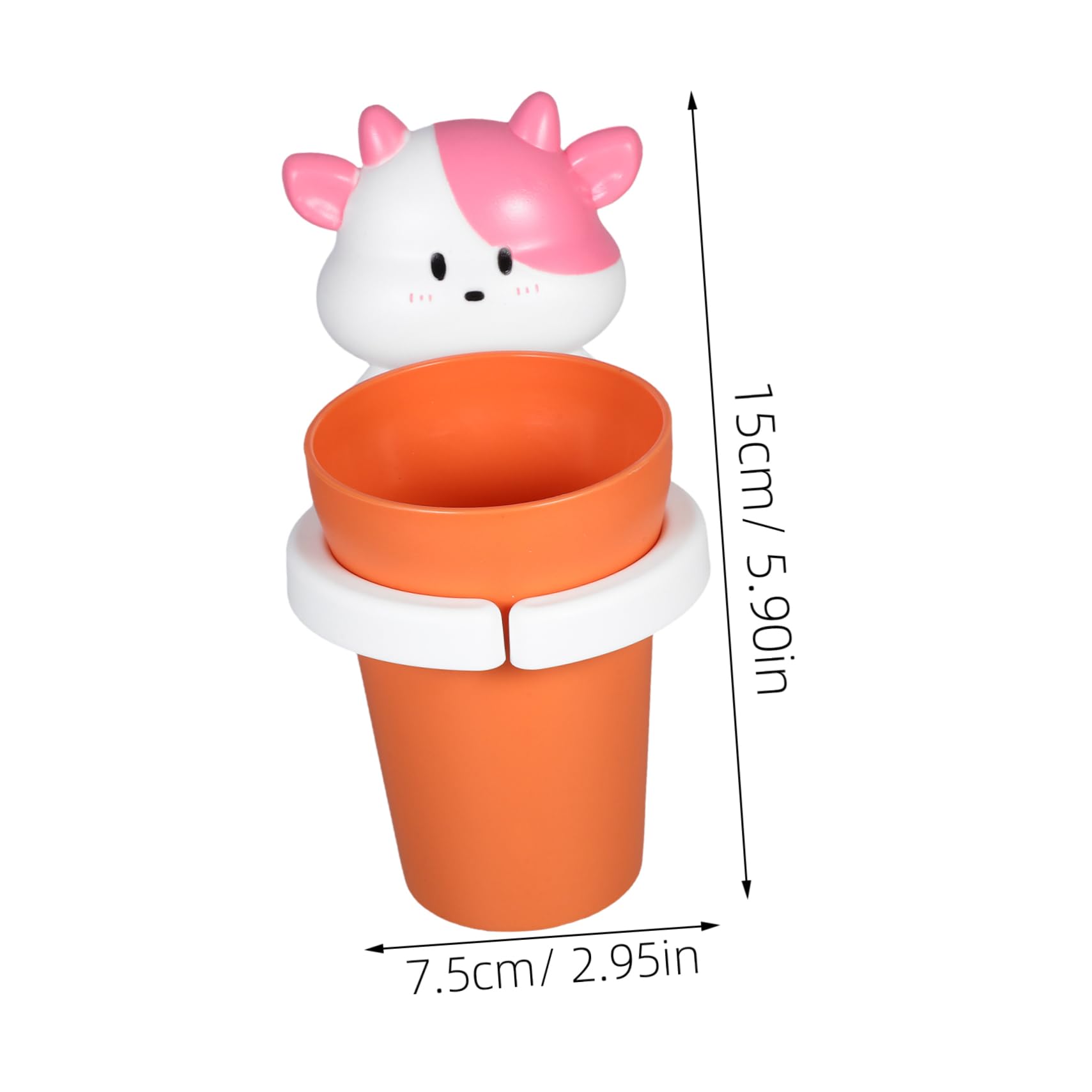 Cabilock Cute Cartoon Mouthwash Cup Adorable Animal Design Mugs for Easy Clean Bathroom Organizer Fun Toothbrush Holder for Boys