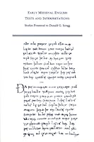 Early Medieval English Texts and Interpretations: Studies Presented to Donald G. Scragg 0866982957 Book Cover