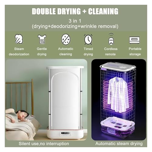 Garment Steamer Automatic Ironing Machine Vertical Steam Iron, Foldable and Collapsible Design with Automatic Wireless, Quick-Drying Steam – Image 6