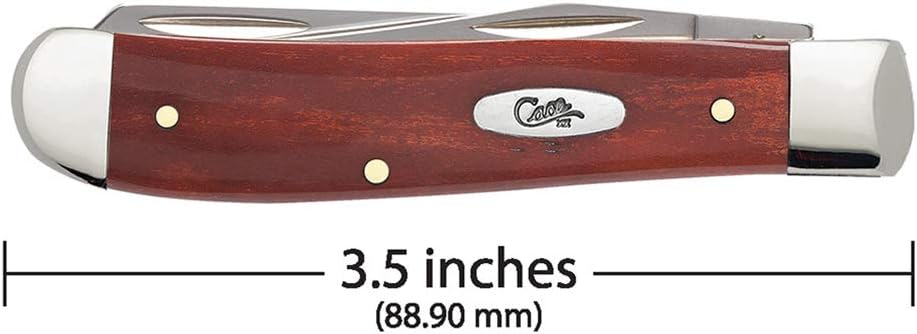 Case WR XX Pocket Knife Chestnut Smooth Bone Mini Trapper Item #28700 - (6207 SS) - Length Closed: 3 1/2 Inches