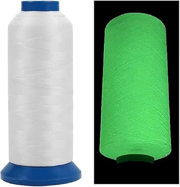 3000Yards / 2700M Glow in The Dark Embroidery Thread White