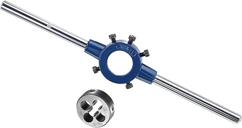Juego de mangos de troquel, 38-16 UNC rosca y ajuste 0.787 in-1.181 in OD  M9-M11 Kit de herramientas - (aplicaciones para reparación de roscado), 1