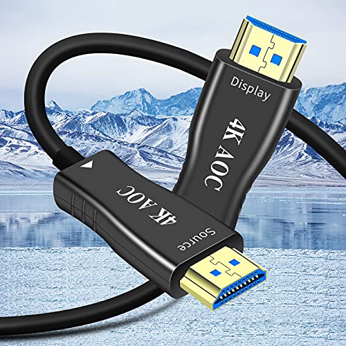 IPXOZO 4K HDMI Cable,26.2 Ft Long Fiber Optic HDMI 2.0 Cable, HDMI Extension Cable 18Gbps High Speed 60Hz 3D HDR 2160P 1080P HDMI to HDMI Cord for Laptop,Projector,Monitor,PS3,PS4,Xbox One,Fire TV