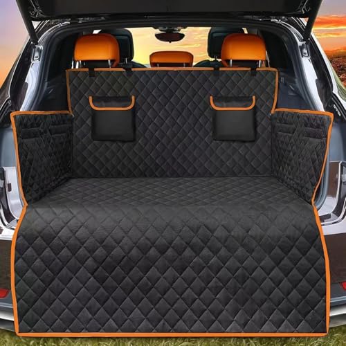 H-Quenby Boot Liner for Audi A4 2025-2019, Dog Protector Waterproof Heavy Duty Trunk Mat Cargo Cover Scratch Resistant 600D Oxford Fabric