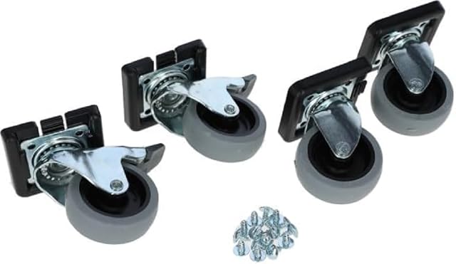 Kerbl 80565 Eco - Juego de Ruedas (para facilitar el Transporte, Apto para tamaños 4/5/6, Accesorios)