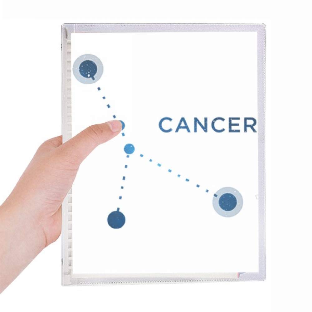 Carnet de notes en spirale rechargeable Cancer A5 à feuilles mobiles