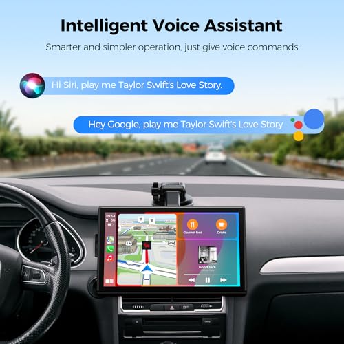 Topexplore 7" Wireless CarPlay Screen with Magnetic Mount & Android Auto by Topexplore - Used condition - Image 4