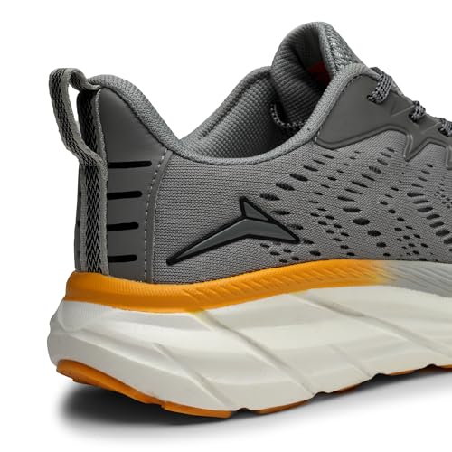 Image of JQR Atlanta Men's Sports Running Shoes Knitting Upper Lace Up Design Soft Cushioned Memory Foam Insole Extra Grip Anti Skid Comfortable Lightweight Durable for Gym, Walking, Jogging & Everyday