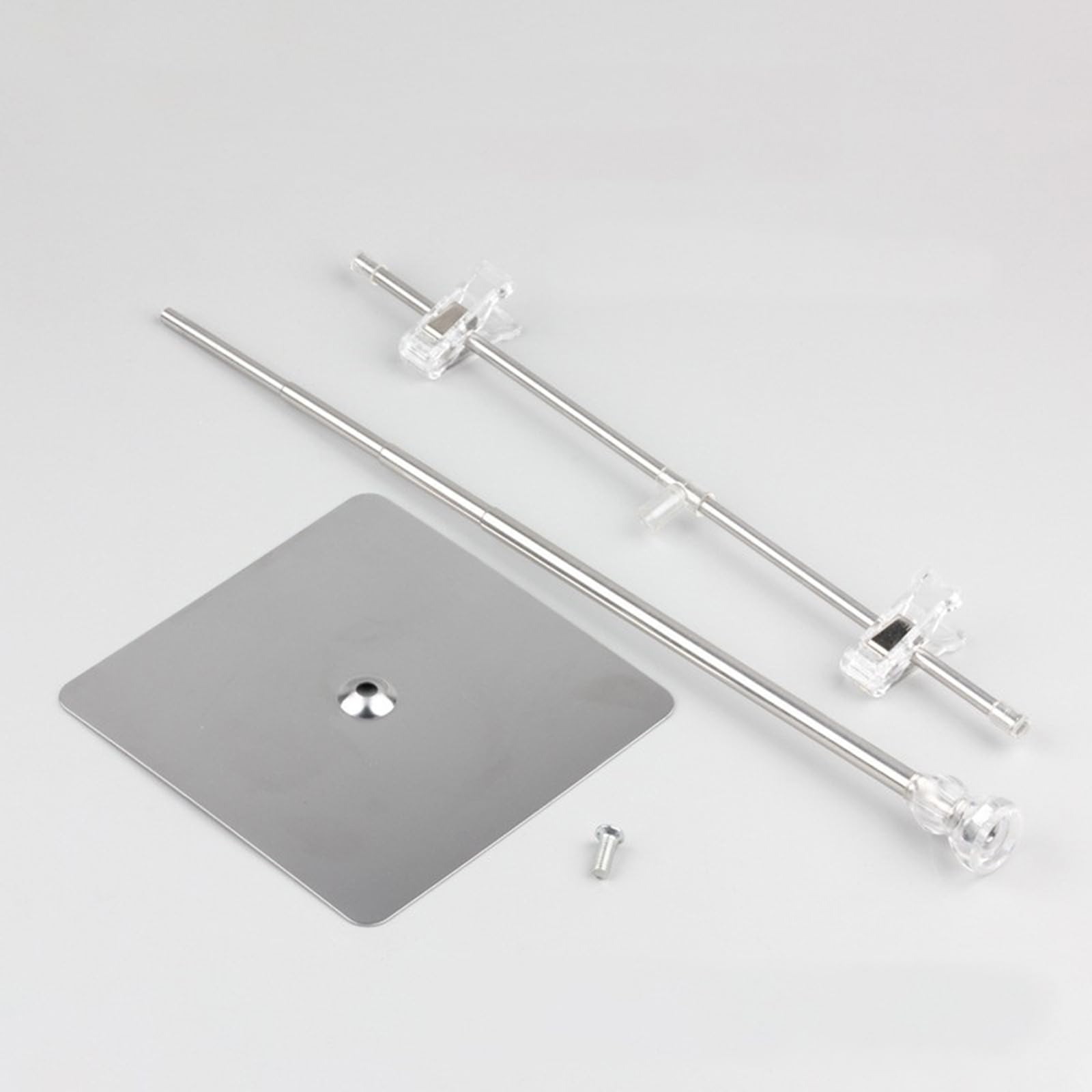 Baoblaze T-Schild, verstellbarer Plakatständer mit Clip, Edelstahl-Display-Banner-Ständerhalter, bodenstehender Schilderständer für Marktgeschäfte
