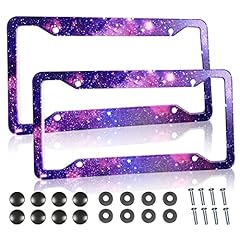 purple galaxy license plate