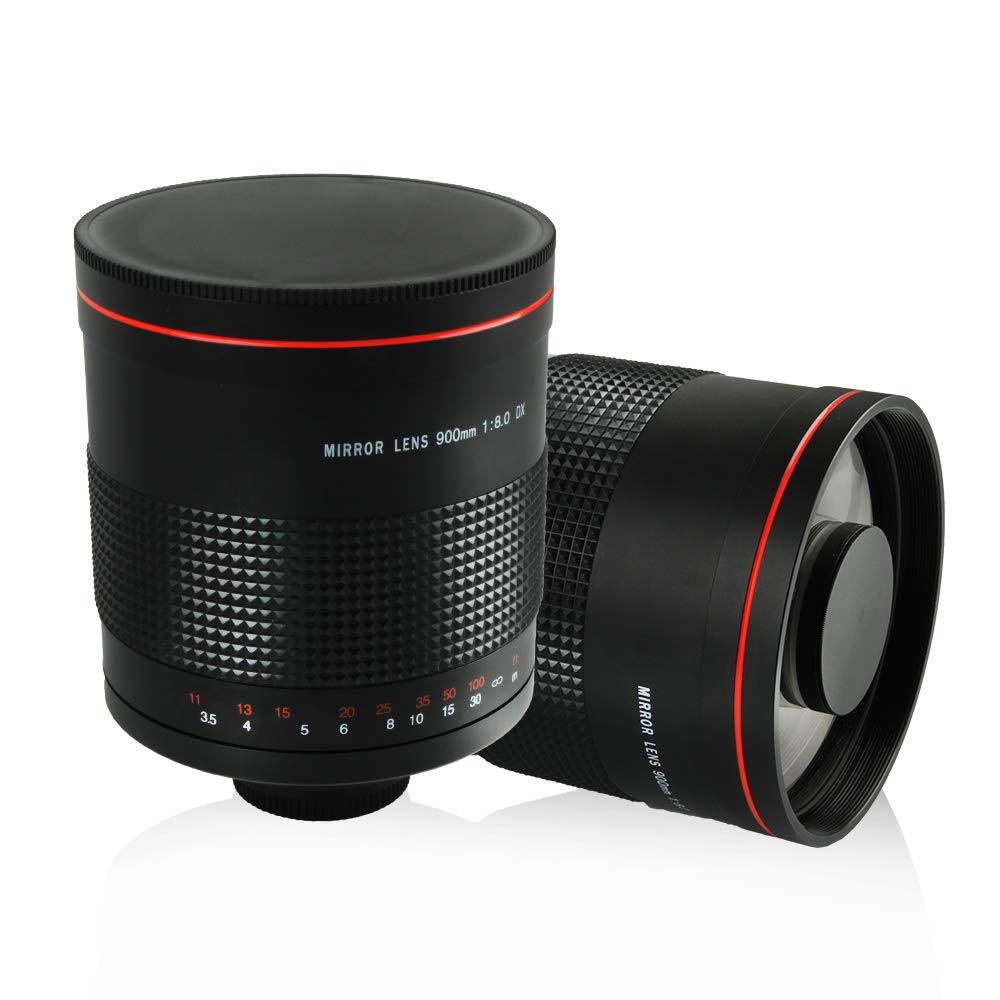 CAM Lightdow 900mm F8.0 Super Telephoto Mirror Lens Camera Lens+