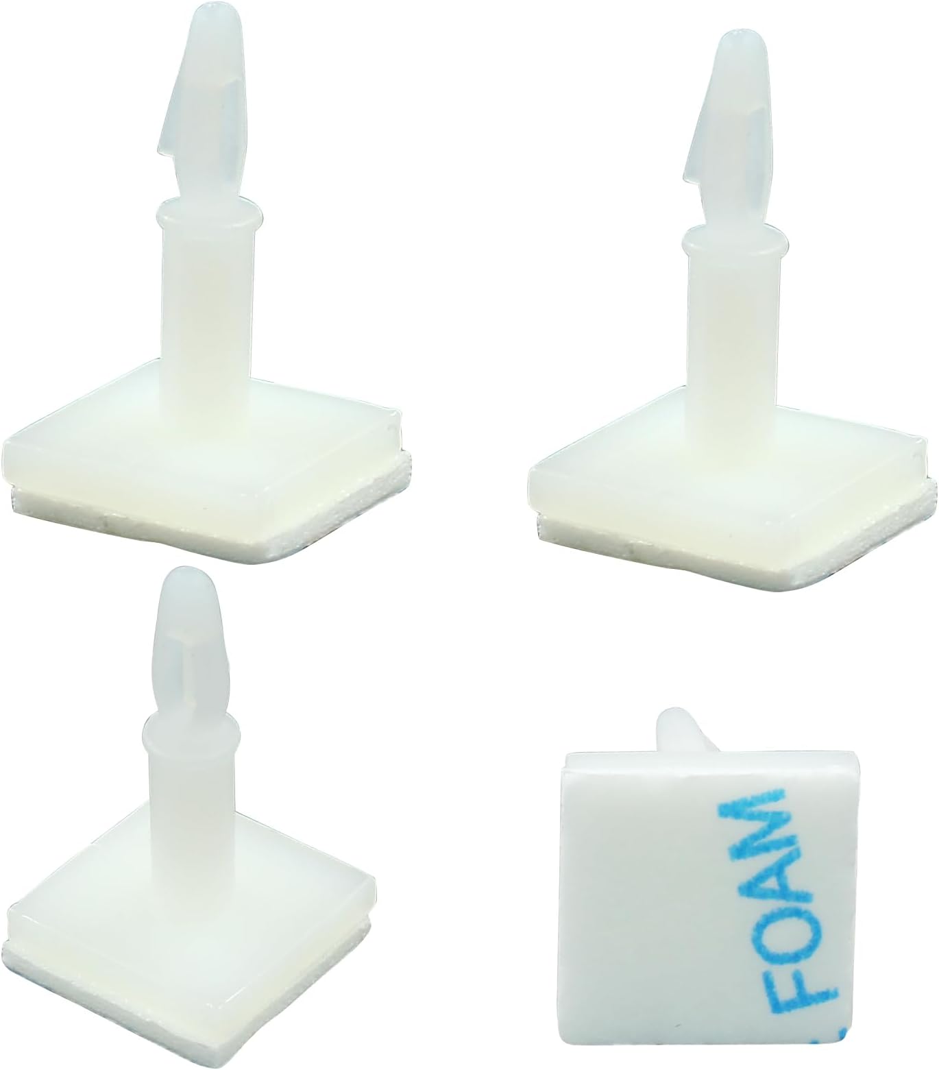 25 Pcs White Sticky PCB Spacers,Nylon Plastic Adhesive Standoffs 12.4mm/0.49" Supporting Height Adhesive Insulated Standoffs for 3mm Hole Circuit Board Fixed