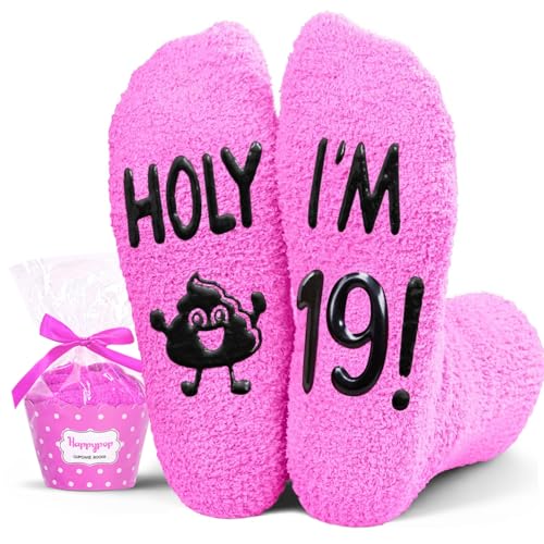 HAPPYPOP 19th Birthday Gifts for Girls - Socks Birthday Gifts