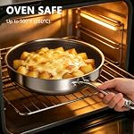 imarku 8, 10 and 12-Inch Non Stick Frying Pans with Lids, Ceramic Coating - Image 6