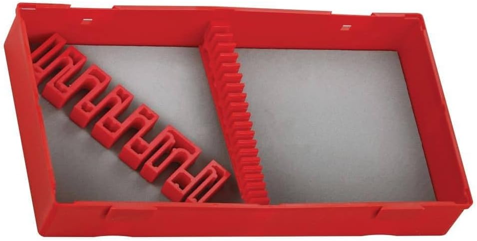 Teng Tools Empty Plastic Tool Storage Tray For Wrenches and Screwdrivers - TT00, Silver, 1 Compartment