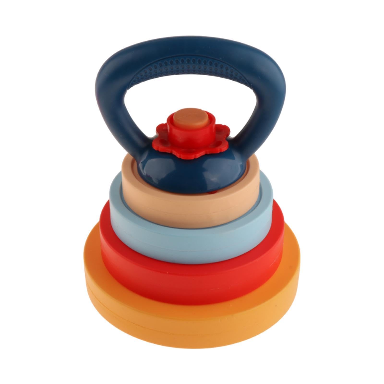 Fiocias Kids Kettlebell Dumbbell Fitness Set Kids Workout Equipment Set Playset for Ages 4-7 Years Old Early Development for Home Use, style A