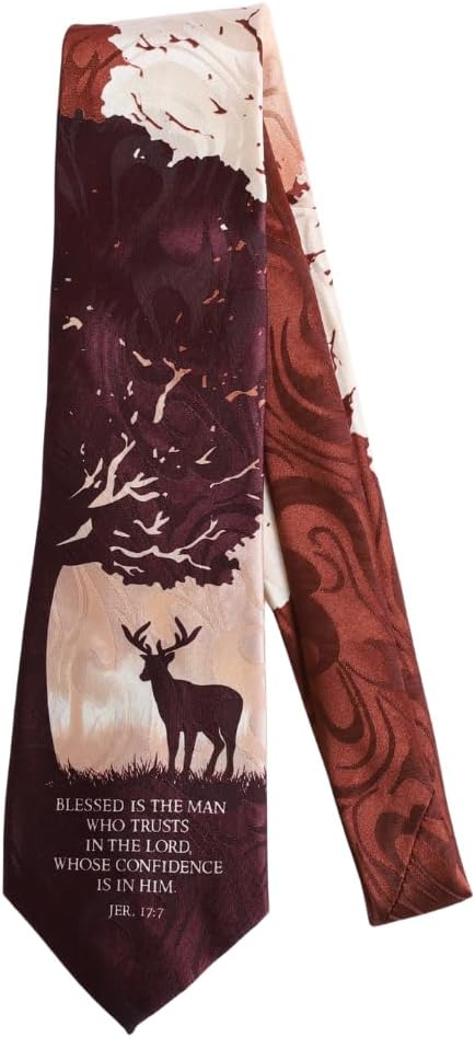Jacquard Polyester Hand-Printed Christian Ties for Men | Church Business Formal Wedding Mens Neck Ties