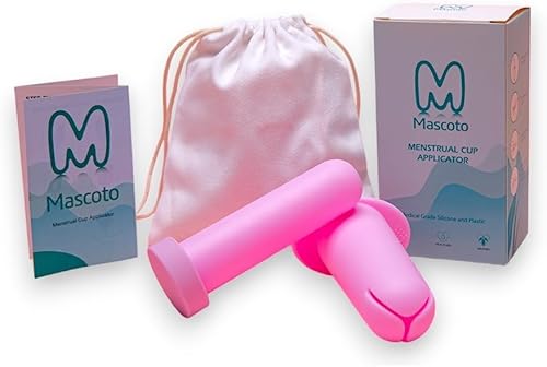 Miniatura 8 de Aplicador de copa menstrual, inserción cómoda y sin esfuerzo, reutilizable y compatible con la mayoría de las copas menstruales, para adolescentes o