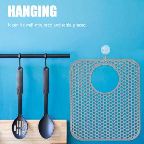 Cojín de drenaje de silicona SHOWERORO resistente al calor y enrollable para proteger tu encimera 4