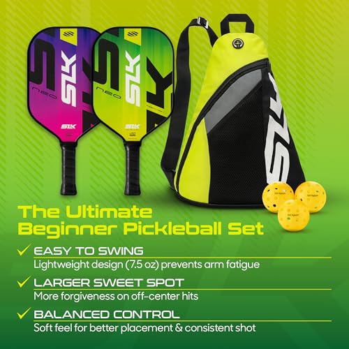 Image of Selkirk Sport SLK Pickleball Paddles Set of 2 | Designed in The USA | Choose The SLK Neo Graphite, SLK Neo Fiberglass Pickleball Set or SLK Atlas Pickleball Bundle