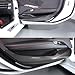 Car Interior Door Panel Trim Anti Kick Kit Compatible with Corvette C8 Stingray 2020 2021 2022 2023 Door Panel Kick Cover Trim Interior Decoration C8 Accessories (Carbon Fiber Pattern)