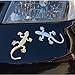 CHOUDOUFU Statue Skulptur Deko 3D Auto Aufkleber 3D Metall Gecko Auto Dekor Auto Aufkleber Gold Eidechse Auto Aufkleber Autozubehör Slive 3D Metall Gecko Auto Aufkleber