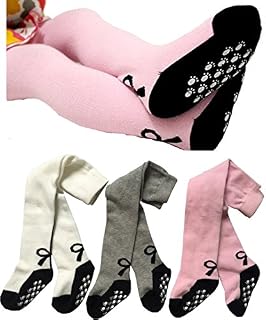 Baby Girl's Tights Stockings Non-skid Toddler Leggings Pants by Toptim (12-24M) 3 pack