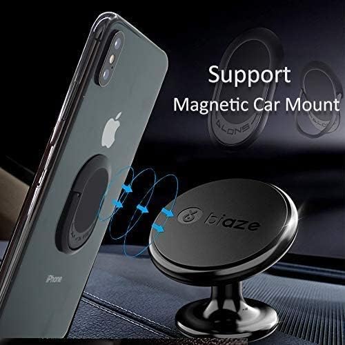 2PACK Cell Phone Ring Holder，Finger Ring Stand Universal More Sticky, Can't Rotate Super-Thin Ring Grip Phone Case Ring for Magnetic Car Mount, All Smartphones and Tablets.